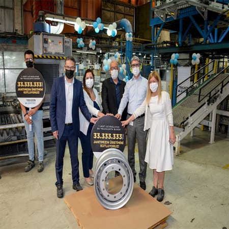 Maxion Jantaş Celebrates the Production of its 33,333,333rd Wheel